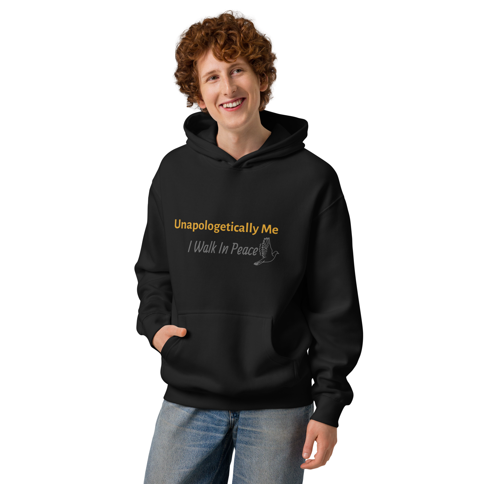 Men’s box hoodie - Unapologetically Me {Gold}