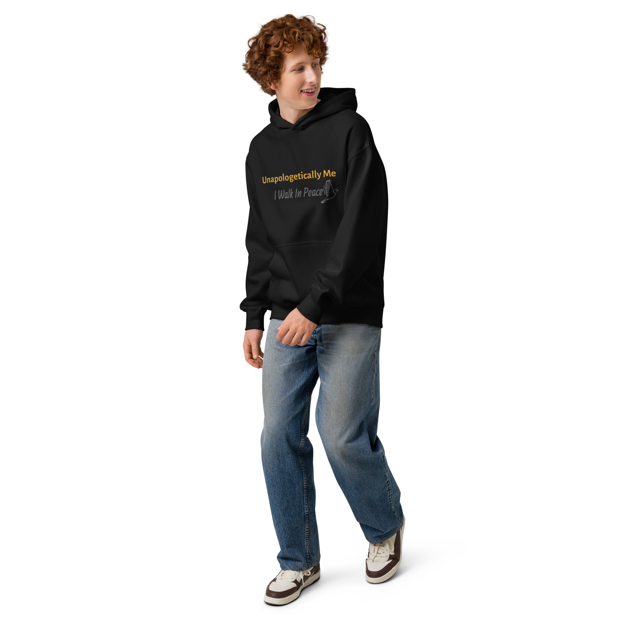 Men’s box hoodie - Unapologetically Me {Gold}