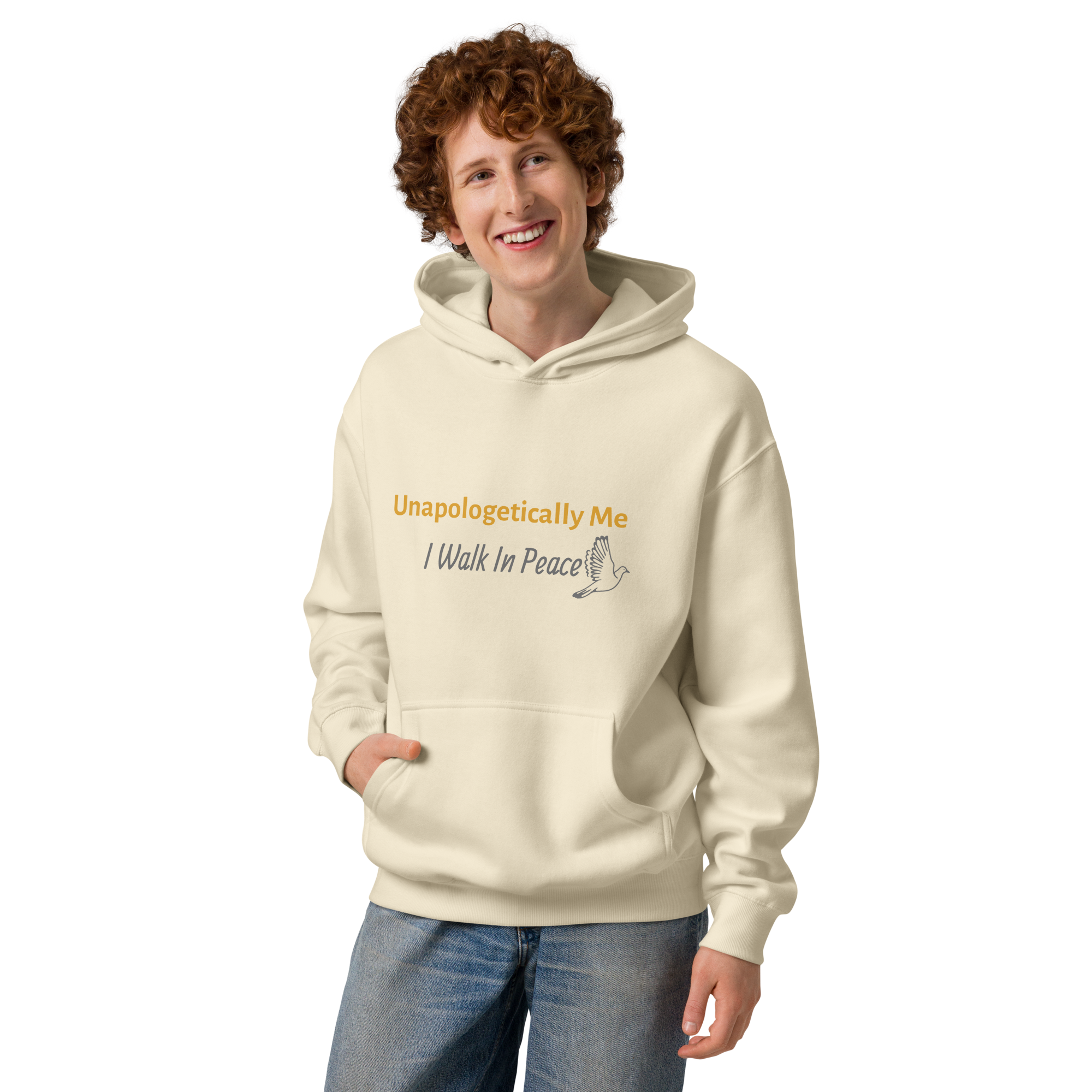 Men’s box hoodie - Unapologetically Me {Gold}