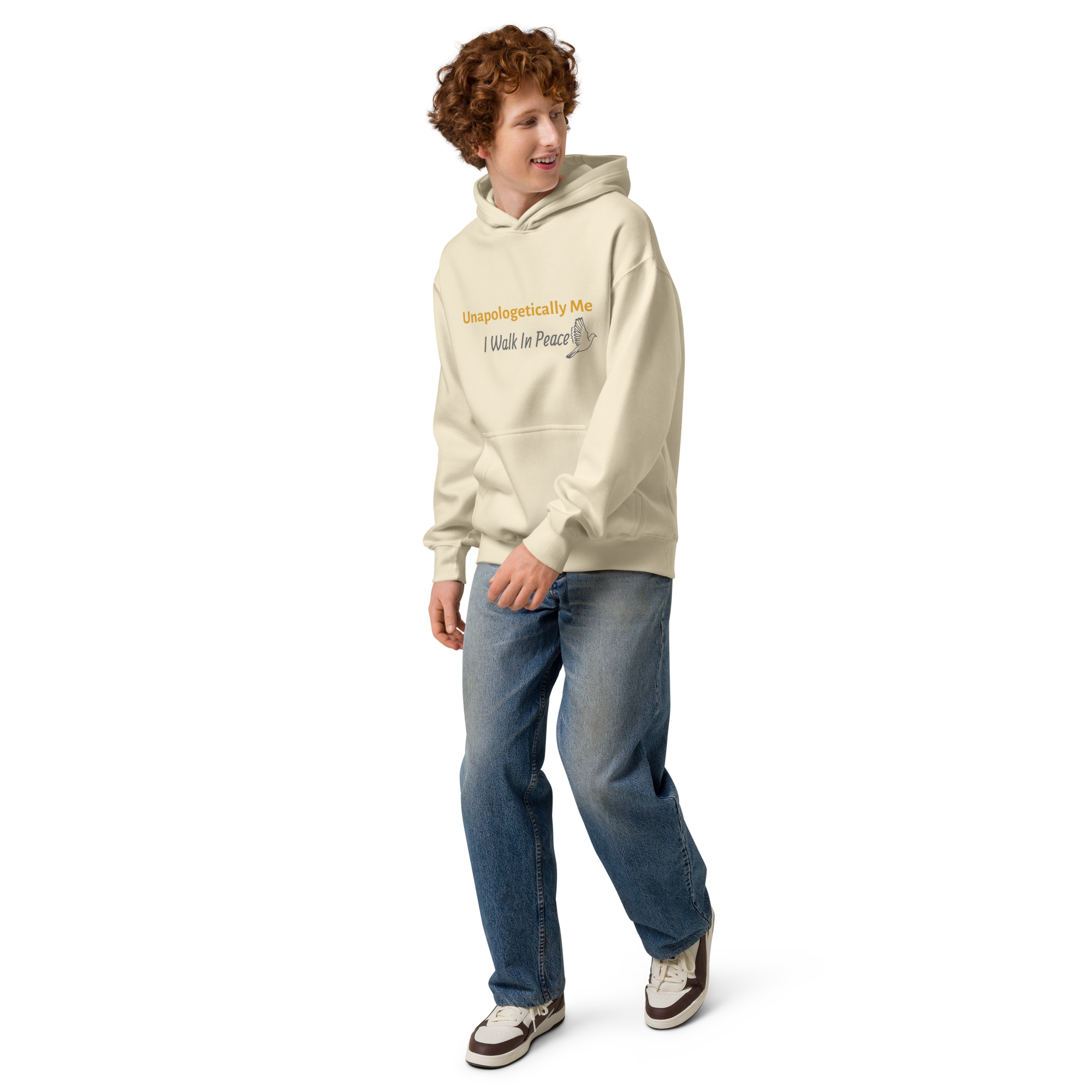 Men’s box hoodie - Unapologetically Me {Gold}