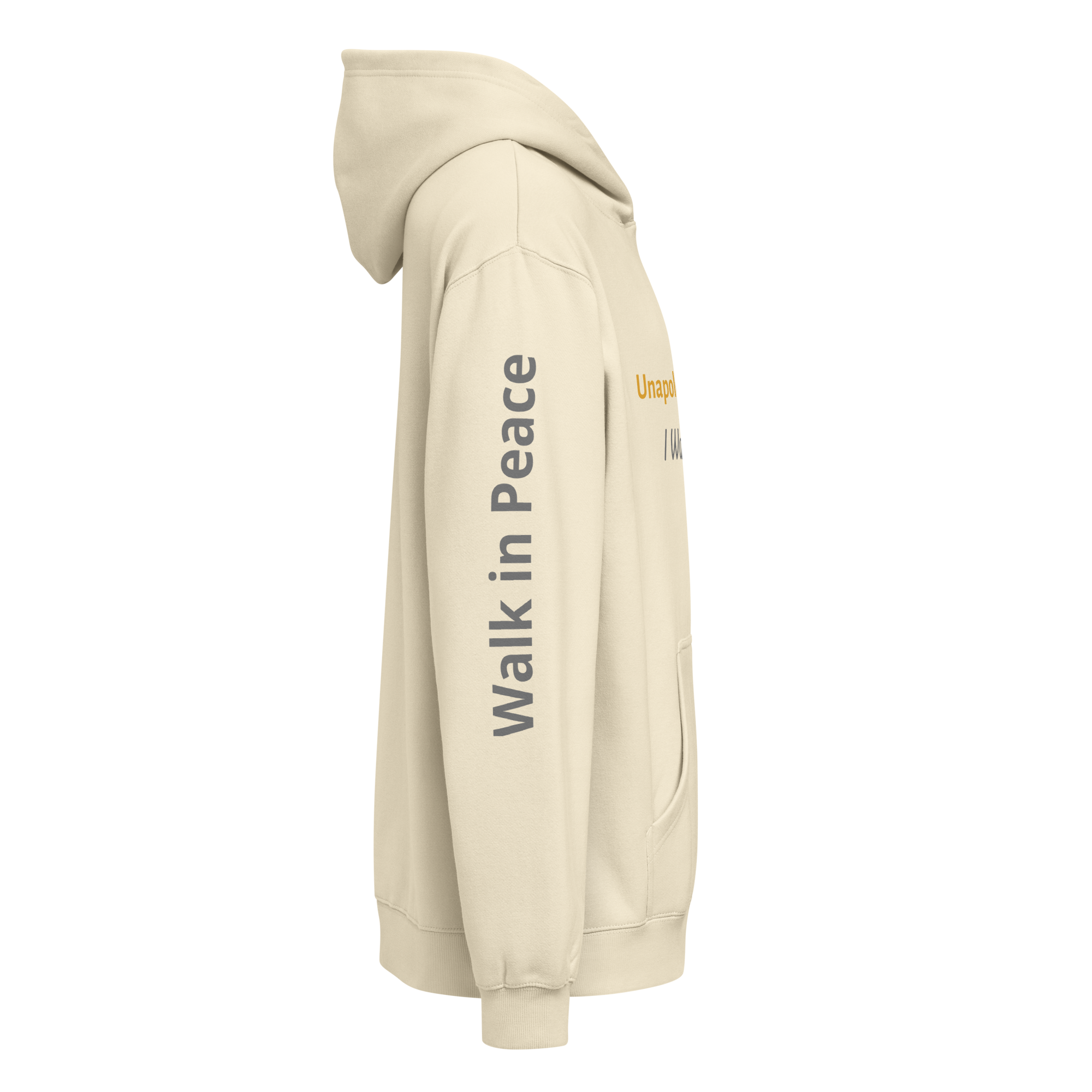 Men’s box hoodie - Unapologetically Me {Gold}