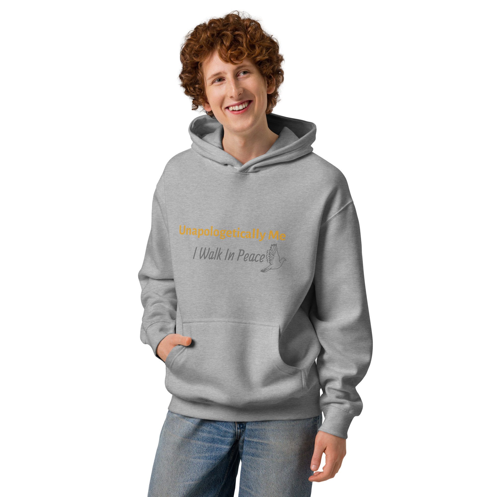 Men’s box hoodie - Unapologetically Me {Gold}