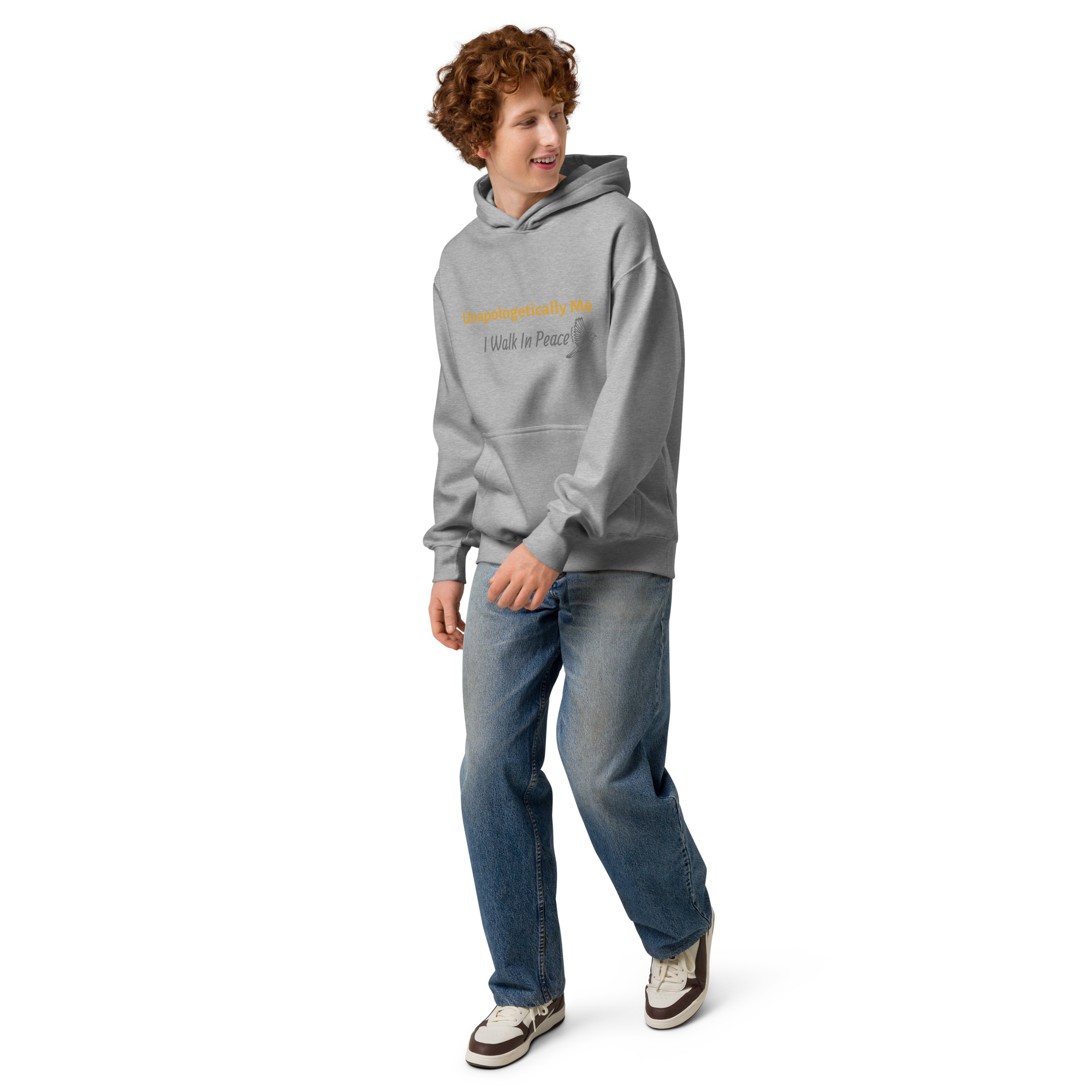 Men’s box hoodie - Unapologetically Me {Gold}