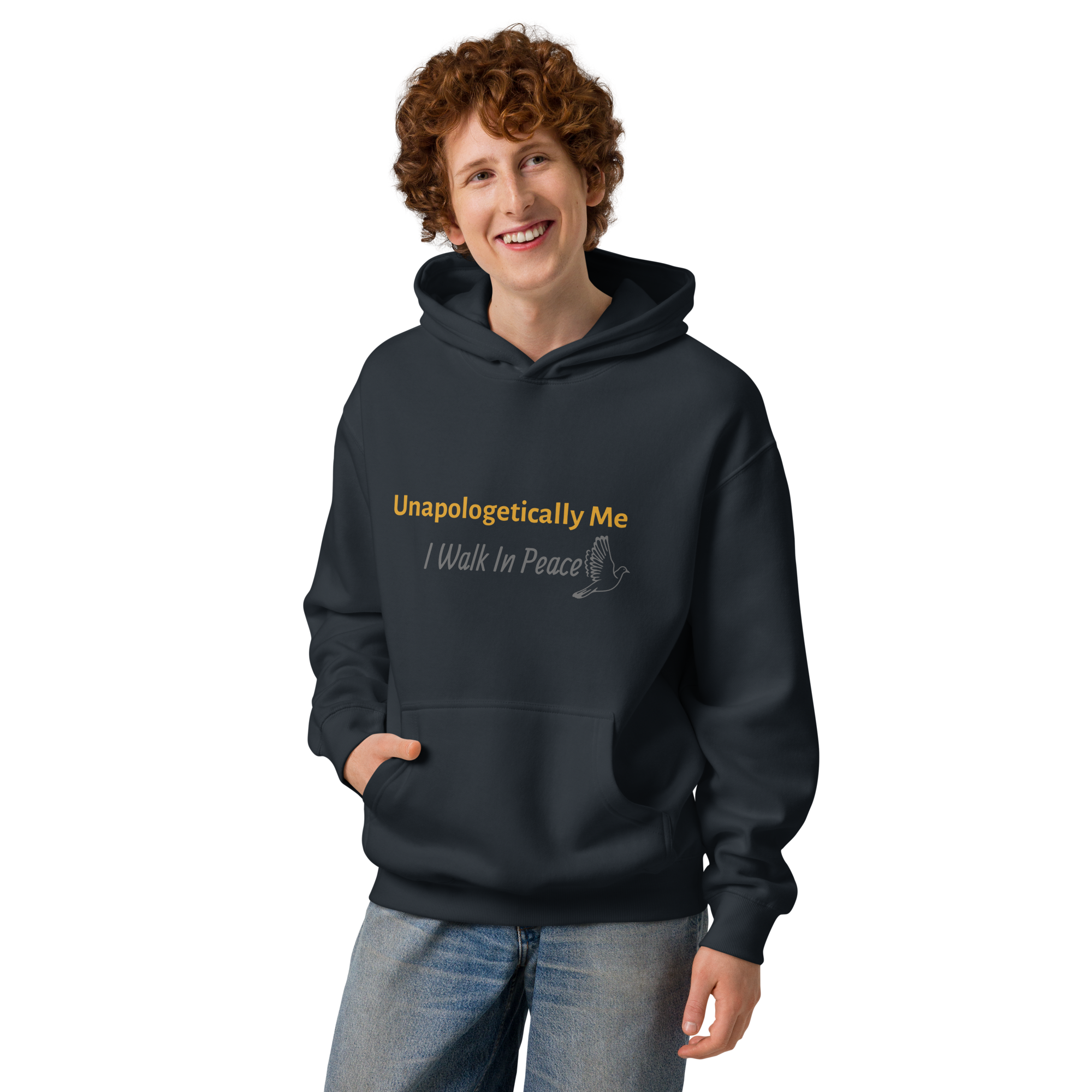 Men’s box hoodie - Unapologetically Me {Gold}