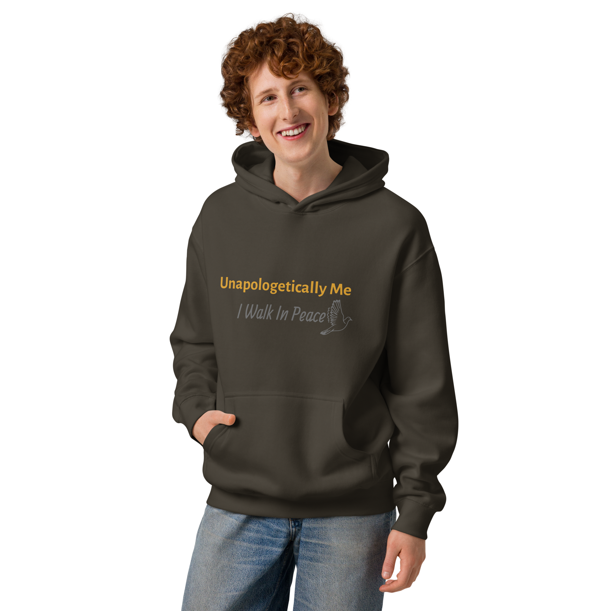 Men’s box hoodie - Unapologetically Me {Gold}