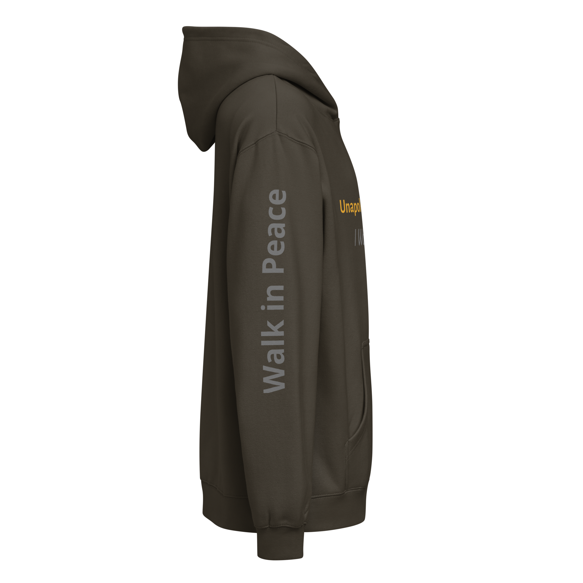 Men’s box hoodie - Unapologetically Me {Gold}