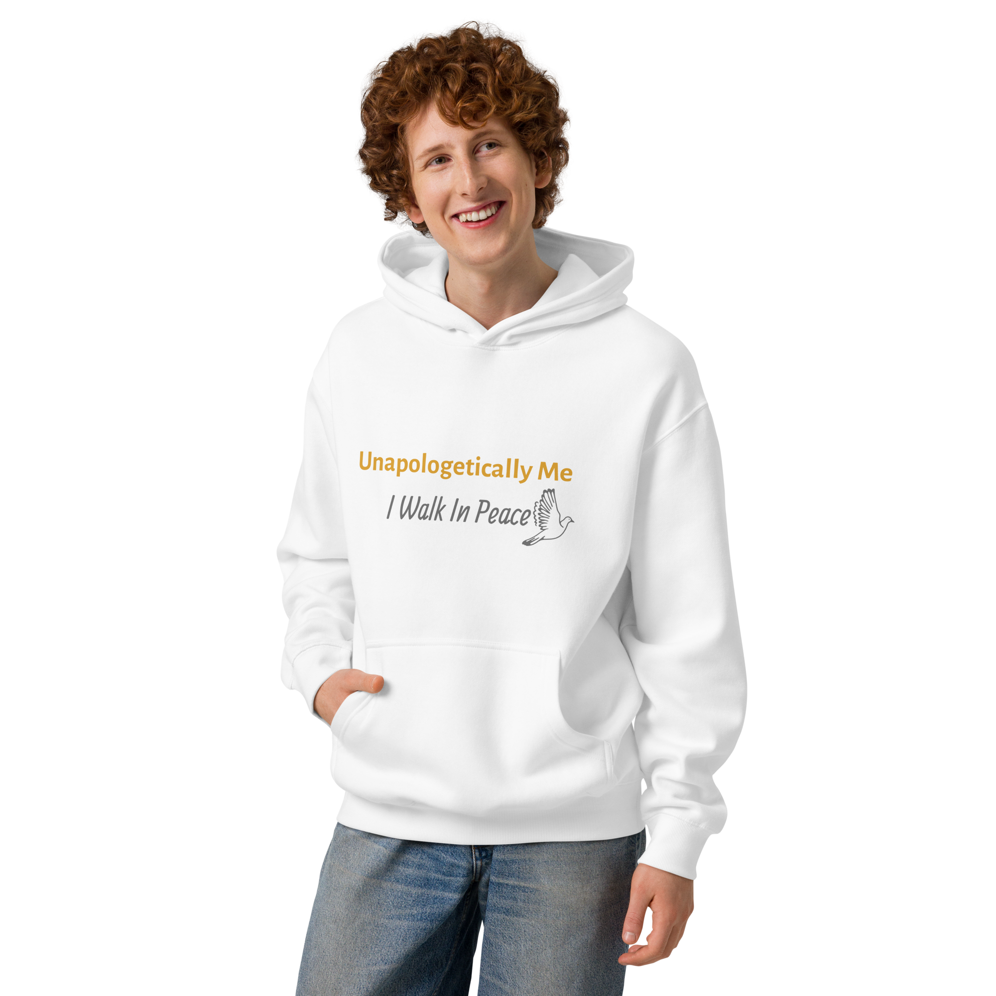 Men’s box hoodie - Unapologetically Me {Gold}