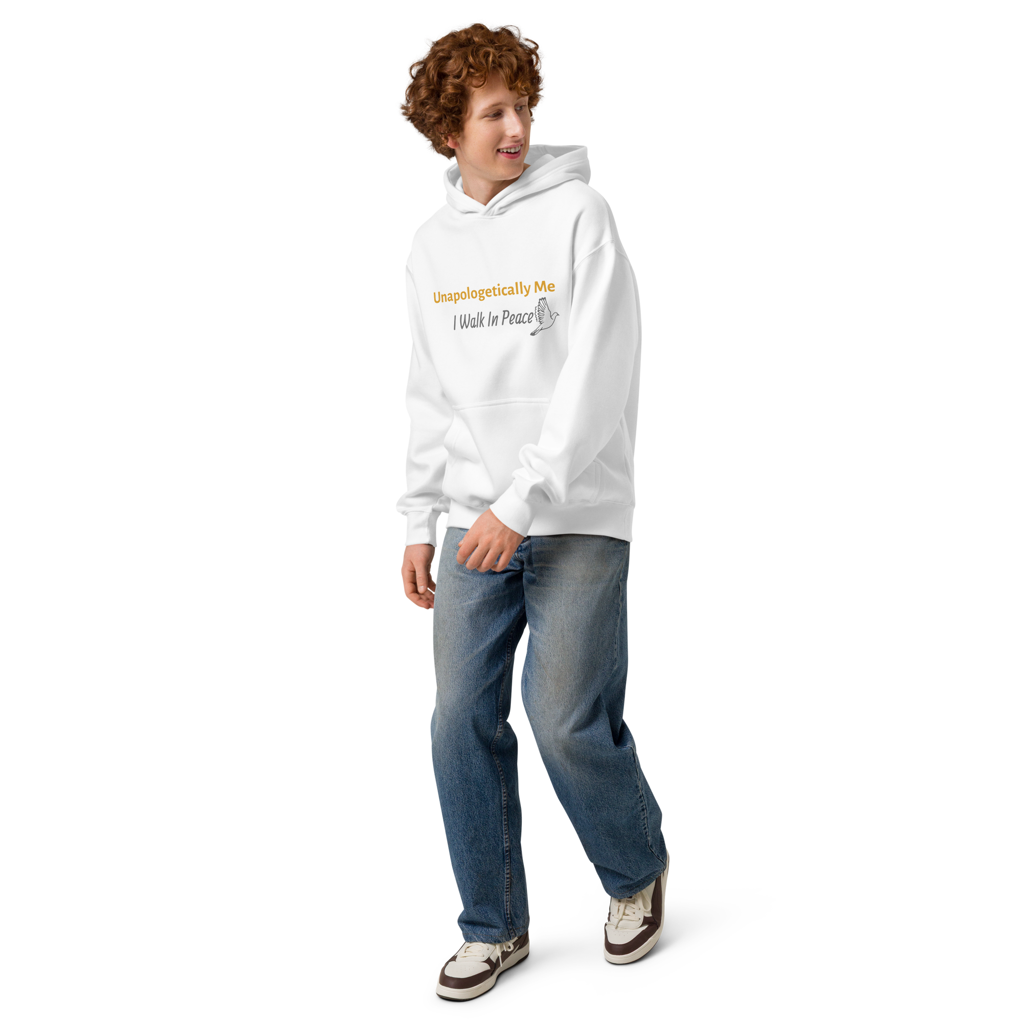 Men’s box hoodie - Unapologetically Me {Gold}
